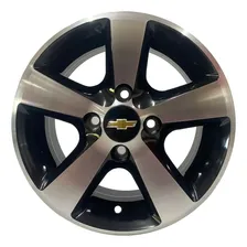 Roda Aro 15 4x100 K27 Gm Krmai Preto Diamante 4 Rodas Jogo Cor Preta Diamantada Foto  mini 1