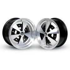Roda Aro 15 5x205 Fusca Kombi Tala 6 Tala 8 Cigoletta +bicos Cor Preto Diamante Escarabajo 5x205 Foto mini  3