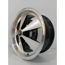 Roda Aro 15 5x205 Fusca Kombi Tala 6 Tala 8 Cigoletta +bicos Cor Preto Diamante Escarabajo 5x205 Foto mini 4