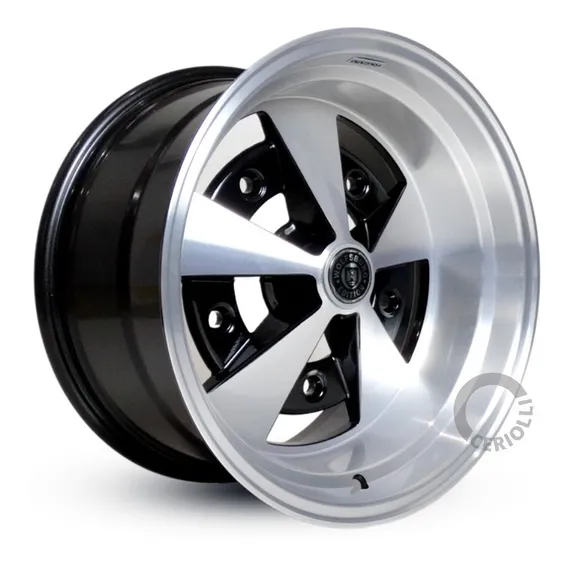 Roda Aro 15 5x205 Fusca Kombi Tala 6 Tala 8 Cigoletta +bicos Cor Preto Diamante Escarabajo 5x205 Foto 1