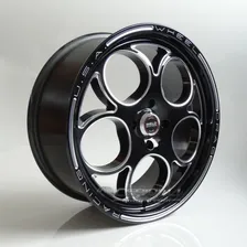 Roda Aro 15 Weld Magnun 15x7 4x100 Gol Chevette Cor Preta Diamantado Foto mini 3