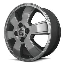 Roda Aro 15x6 Montana Sport 4x100 Prata Krmai R15 / Unidade Cor Grafite Fosco Foto  mini 1