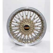Roda Aro 17 Bbs Ballina 4x100 4x108 4 Rodas Jogo + Bicos Cor Dourado Diamantado 4x100 4x108 Foto mini 3