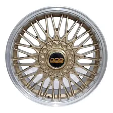 Roda Aro 17 Bbs Ballina 4x100 4x108 4 Rodas Jogo + Bicos Cor Dourado Diamantado 4x100 4x108 Foto mini 1