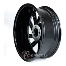 Roda Aro 17 R Seven Gol Saveiro 4x100 Zk780 Tala 6 / Jogo Cor Preto Diamantado 4x100 Foto mini 4