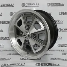 Roda Aro 17x6 Porsche Kr R84 4x130 + Bicos Cor Grafite Diamantado Foto mini 2