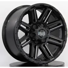 Roda Aro 18 Off Road 6x139 Ranger S10 Hilux Or-04 Raw / Jogo Cor Preto Fosco Foto mini 1