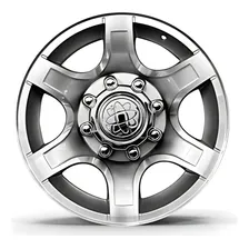 Roda Aro 18 Para Ford F250/ F350 - 8x170 + Cor Diamantada Total Prata Brilhante Foto  mini 1