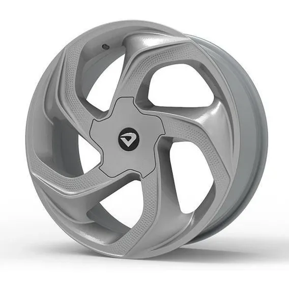 Roda Aro 18 Tala 6 Volcano Concept 5 Furos Pcd 114,3 Cor Prata Foto 1