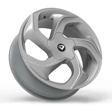 Roda Aro 18 Tala 6 Volcano Concept 5 Furos Pcd 114,3 Cor Prata Foto mini 2