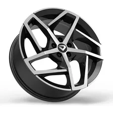 Roda Aro 18 Tala 6 Volcano Mark 8 4x100 / Jogo + Bicos Cor Preto Diamantado Foto mini 4