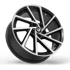 Roda Aro 18 Tala 6 Volcano R-seven 4 Furos / Jogo + Bicos Cor Preto Foto mini 1