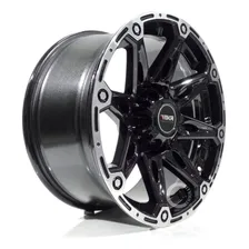 Roda Aro 18 Tuff T01 6x139 S10 Ranger Hilux L200 (4 Rodas) Cor Preto Diamantado Foto mini 3
