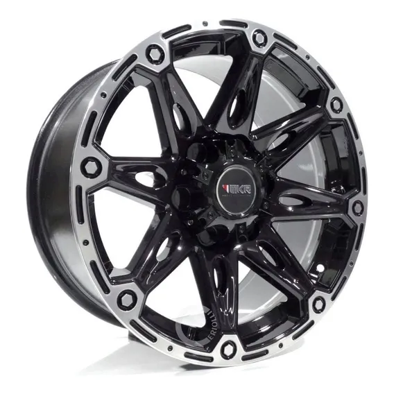 Roda Aro 18 Tuff T01 6x139 S10 Ranger Hilux L200 (4 Rodas) Cor Preto Diamantado Foto 1