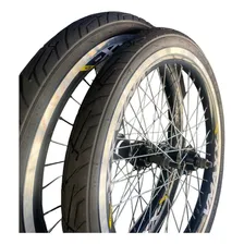 Roda Aro 20 Completa Roda Bicicleta Aro 20 V-maxx Bike Cor Preto Foto mini 2