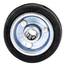 Roda Borracha 4 Polegadas Rolamento Rolete Até 65kg Foto mini 1