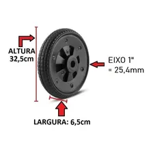 Roda Carrinho Carriola Armazem Pneu Maciço 7035 2 Eixo 1 Foto mini  3