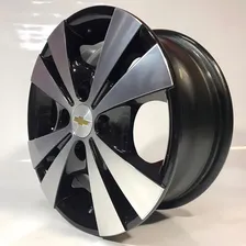 Roda Chevrolet Aro 13 Trevo Corsa Celta + Bicos (jogo) R39 Cor Preto Diamantado Foto mini 3