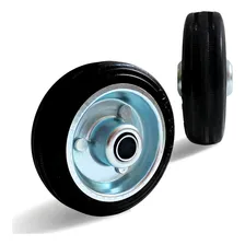 Roda De Borracha Maciça 3 Polegada Rolamento Rolete Beltools Foto mini 1