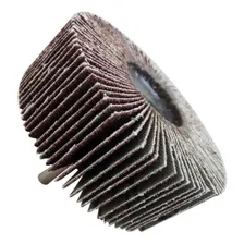 Roda De Lixa 80x40 Mm Com Haste Grão 60 Mtx Foto mini 2
