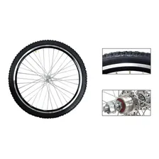 Roda Dianteira Completa Bicicleta Motorizada Aro 26 Com Pneu Cor Preto Foto mini  2