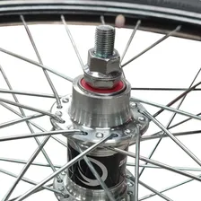 Roda Dianteira Completa Bicicleta Motorizada Aro 26 Com Pneu Cor Preto Foto mini 4