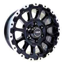 Roda F1000 Aro 16 5x139 Offroad Exclusivas (1 Unidad) Cor Preto Com Diamantado Foto  mini 1