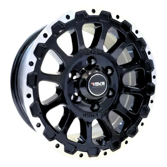 Roda F1000 Aro 16 5x139 Offroad Exclusivas (1 Unidad) Cor Preto Com Diamantado Foto 1