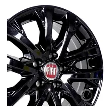 Roda Fiat Toro Aro 16 5x110 2021 + Bicos P/ Sensor / Jogo 4 Cor Black Piano Foto mini 3