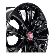 Roda Fiat Toro Aro 16 5x110 2021 + Bicos P/ Sensor / Jogo 4 Cor Black Piano Foto mini 4