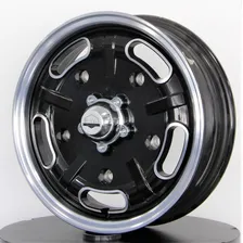 Roda Fusca Aro 15 Speed Master 5x205 Duas Talas Kombi / Jogo Cor Preto Diamantado 5x205 Foto  mini 1