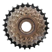 Roda Livre Catraca Bicicleta 7v 21v Rosca 13-28 Index Bike Cor Dourado Foto mini 1