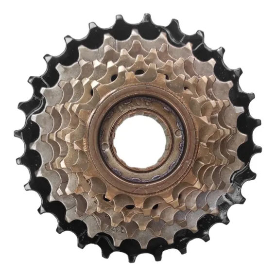 Roda Livre Catraca Bicicleta 7v 21v Rosca 13-28 Index Bike Cor Dourado Foto 1