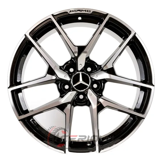Roda Mercedes Aro19 5x112 Amg B.a.r C Class / Valor Unitário Cor Preto Diamantado 5x112 Foto 1