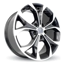 Roda New Civic 2016 Exr Aro 17 5x114 / Unidade Cor Preto Diamantado Foto mini 1
