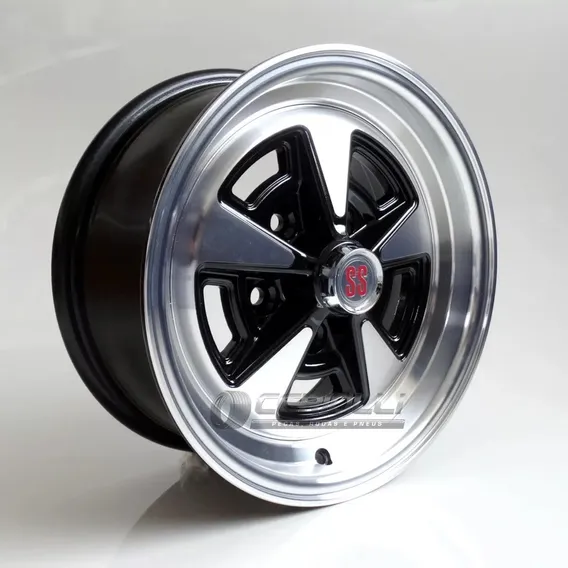 Roda Opala Ss Aro 14x6 E 14x7 Par Opala Caravan 5x114 Cor Borda Diamante Foto 1