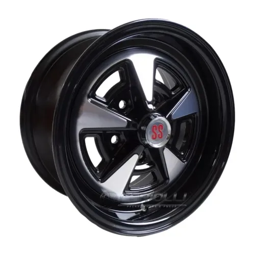 Roda Opala Ss Aro 14x6 E 14x7 Par Opala Caravan 5x114 Cor Borda Preta Foto 1