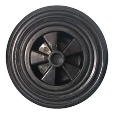 Roda Para Carrinho De Carga 200kg Por Roda Eixo 2 - 8x2 Rodas Preto Foto  mini 1