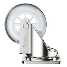 Roda Rodinha RodÃzio Silicone Anti Risco Móveis 50mm Soprano Foto mini 2
