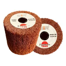 Roda Scotch 100x100 - P/ Inox Escovado - Linha Basic Quantidade de cascalhos 120 Foto  mini 1