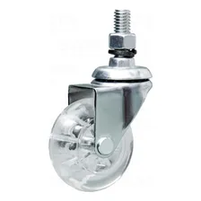 Roda Silicone Rodinha Rodízio Parafuso Anti Risco 50mm 40kg Foto mini 4