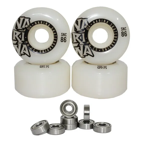 Roda Skate Narina Semi Profissional + Rolamento Foto 1
