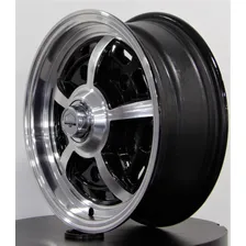 Roda Sprintstar Aro 15 / 5 Furos (5x205) Jogo Fusca Kombi Cor Preto Diamante 5x205 Foto mini 3