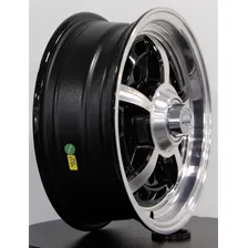 Roda Sprintstar Aro 15 / 5 Furos (5x205) Jogo Fusca Kombi Cor Preto Diamante 5x205 Foto mini 2