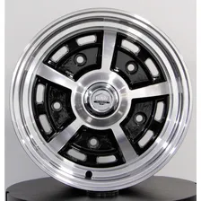 Roda Sprintstar Aro 15 / 5 Furos (5x205) Jogo Fusca Kombi Cor Preto Diamante 5x205 Foto mini 1
