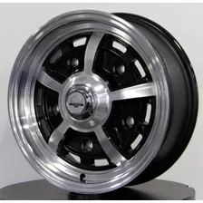 Roda Sprintstar Aro 15 / 5 Furos (5x205) Jogo Fusca Kombi Cor Preto Diamante 5x205 Foto mini 4