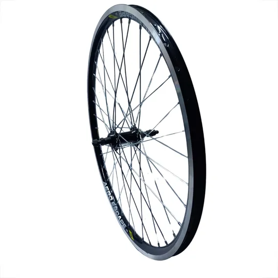 Roda Traseira Aro 26 Bike Mtb Aero Raio Grosso Reforçada Cor Preto Foto 1