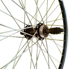 Roda Traseira Aro 26 Bike Mtb Aero Raio Grosso Reforçada Cor Preto Foto mini 4