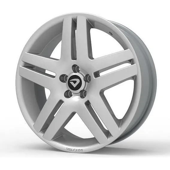 Roda Volcano Long Beach - 18x6 - 4x100mm Cor Prata Foto 1