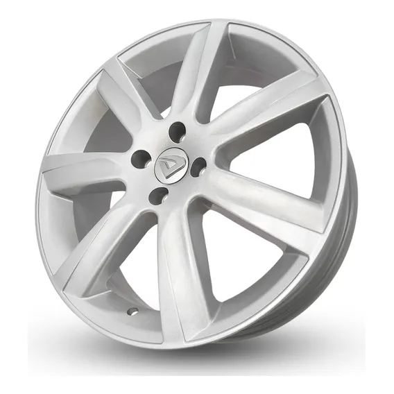 Roda Volcano Sportline Aro 18 Tala 6 Prata Brilhante 4x100 Foto 1